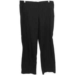 Alo Yoga Pull On Black Windbreaker Track Pants Size XXL Zip Ankle Pockets